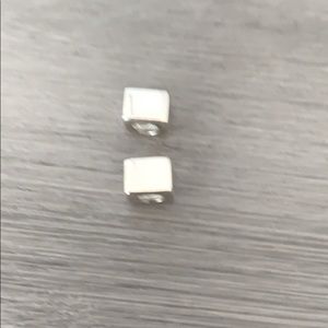 Pandora like sterling silver square beads (2)